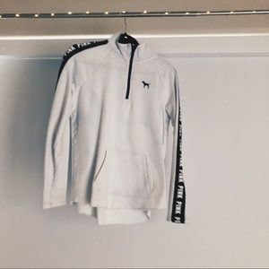White and black VS/Pink sweatshirt with no hood
